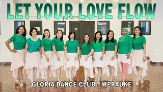 LET YOUR LOVE FLOW // BEGINNER LINE DANCE // Choreo CAECILIA M FATRUAN // GDC MERAUKE PAPUA