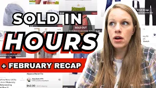 WHAT SOLD FAST + Sales Recap FEBRUARY - Reseller Vlog #33