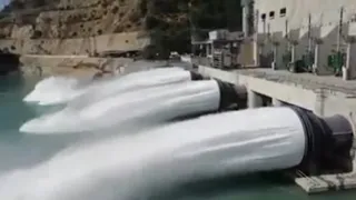 World's largest dam emergency spillway opening| emergency water discharge