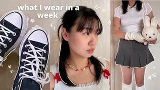 WHAT I WEAR IN A WEEK: school & pinterest outfit inspo📓(acubi style)