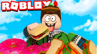 SIMULADOR DE COMER NO ROBLOX!! FIQUEI GORDO ? (Eating Simulator)