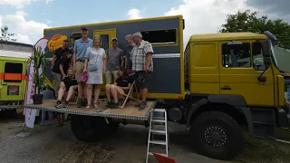 Weltweit erstes Wohnmobil mit 5 Minuten Terrasse. Unglaublich was passiert!