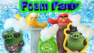 Angry Birds Foam party / Happy Meals Angry Birds Toys 2016 Пенная вечеринка Энгри Бердс SanSanychTV