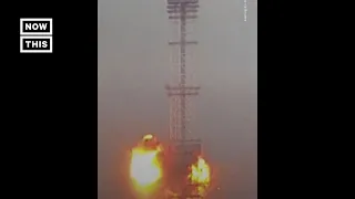 Russian Missile Strikes Kyiv’s Main TV Tower #Shorts