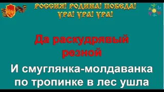 СМУГЛЯНКА караоке песня слова ПЕСНИ ВОЙНЫ ПЕСНИ ПОБЕДЫ минусовка