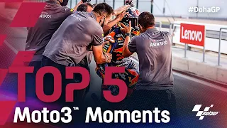 Top 5 Moto3™ Moments | 2021 #DohaGP