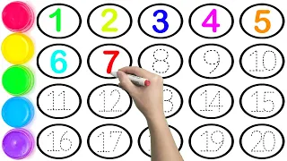 123 for Kids | Write and Read Numbers 1 to 20 | 123Learning for kids | 1-20 | 123 Counting for Kids.