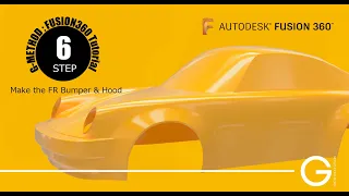 【Fusion360 Car Modeling Tutorial 】Vol.10 Make the front bumper and hood.