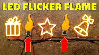 Cool LED flicker flame PCBs