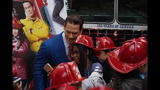 John Cena walks the red carpet at "Playing with Fire" world premiere