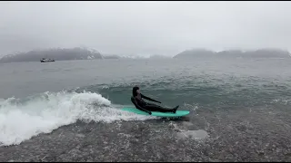 POV Surfing in Alaska with @BenGravyy