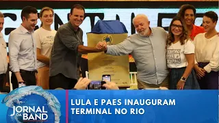 Lula e Paes inauguram o Terminal Gentileza no Rio de Janeiro | Jornal da Band