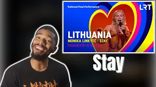 AMERICAN REACTS Monika Linkytė - Stay | Lithuania 🇱🇹 | National Final Performance | Eurovision 2023