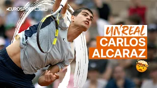 Alcaraz powers into the quarter-finals with victory over Khachanov | 2022 Roland Garros | Eurosport