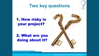 How risky is your project?