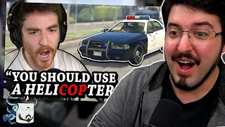 AI Florida Man | DougDoug GTA 5, but if I say cop then the cops try to kill me Reaction