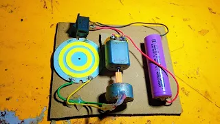 how to make mini dc motor sa CD Motor electric  banano 4volt battery #youtube #trending #viral