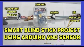 Smart Blind Stick Project using Arduino and Sensors