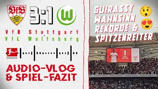 VfB Stuttgart 3:1 VfL Wolfsburg ⚪🔴 Guirassy-Wahnsinn! Rekorde! Spitzenreiter! 😲😍 Audio & Spiel-Fazit