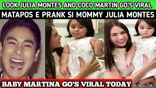 LOOK: BABY MARTINA  GO'S VIRAL MATAPOS  E PRANK SI MOMMY JULIA MONTES?. ALAMIN