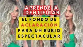 Aprende a identificar el fondo de aclaración para un rubio perlado BY GABRIEL SAMRA