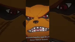 Shukaku baperan diledek kurama🤣#Naruto #narutoshippuden#boruto #kurama