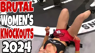 Women's Most Brutal Knockouts in MMA 2024