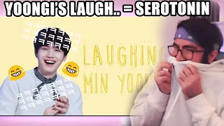 BTS suga laughing for 5 minutes | Reaction