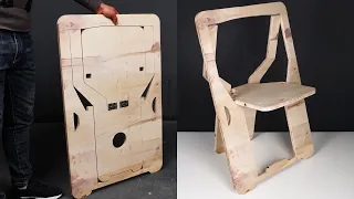 How to make a folding chair from plywood