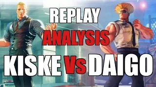 SFV Daigo (Guile) vs Kiske ( Cody) Replay analysis and discussion