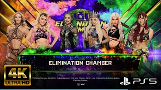 WWE 2K23- Women’s Elimination chamber #1 (4K Ultra HD 60 FPS)
