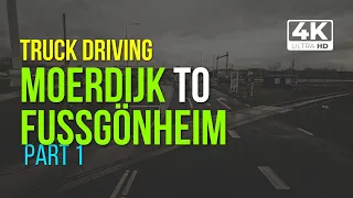 [Part1] Truck Driving, Cabin View - Moerdijk NL to Fußgönheim DE