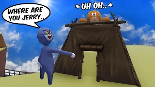 TOM AND JERRY PLAYING HIDE AND SEEK in HUMAN FALL FLAT