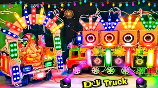 New Ganesh Truck Dj Visarjan Radha Dj Puja Light Navratri Big Gauri Durga Pooja Krishna Trolley Dj