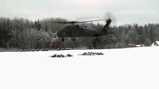 Estonian Defense Forces conduct air-assault training in Estonia