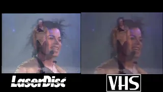 Michael Jackson Human Nature & Smooth Criminal - Live Brunei 1996 - LaserDisc Vs VHS Comparison