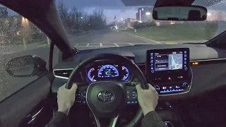 2020 Toyota Corolla XSE - POV Night Drive (Binaural Audio)