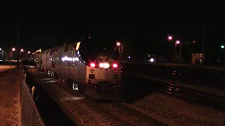 CSX P953 (Special Amtrak-move) with AMTK 157 and AMTK 68 Southbound in Lafayette, Indiana
