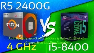 Amd Ryzen 5 2400G : Better than Intel Core i5 8400 ? Intel vs AMD !