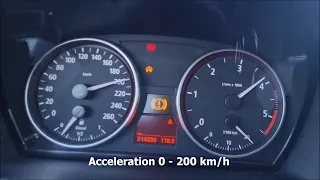 BMW 330d E91 360HP 800NM - Acceleration 0 - 200 km/h