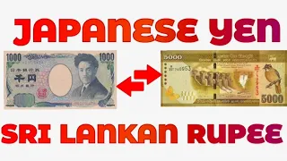 Japanese Yen To Sri Lankan Rupee Exchange Rate Today | JPY To LKR