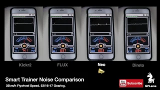 Smart Trainer Noise Comparison - 35km/h Flywheel