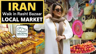 IRAN - Walking in The Big Local Market Of Rasht Gilan 2022