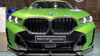 2023 BMW X6 xDrive40i G06 in Java Green metallic + M Performance Parts
