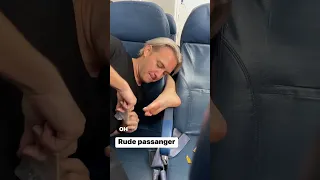 Rude passenger takes her shoes off on plane