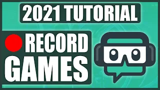How To Record Gameplay With Streamlabs OBS | Best Recording Settings [2021]
