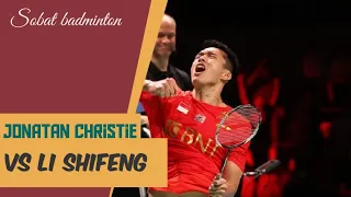 ON FIRE🔥 Jonatan Christie vs Li Shi Feng | Indonesia vs China Final Thomas Cup 2021