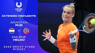 Arantxa Rus v Malene Helgo Extended Highlights | United Cup 2024 Group F