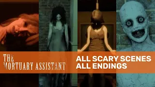 The Mortuary Assistant • All Cutscenes • All Scares And Scary Scenes • All Endings (+18 Only)