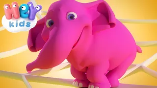 Un Elefant Se Legana 🐘Cantec pentru copii + karaoke | HeyKids